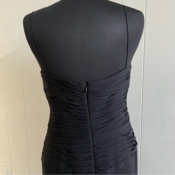 Anne Klein black 100% silk dress - Picture 4 of 11